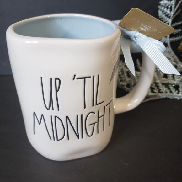 NEW Rae Dunn Disney Collectible Cinderella Up Til Midnight Blue Stoneware Mug - Picture 2 of 8